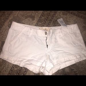 Hollister white shorts